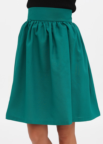 Зеленая кэжуал однотонная юбка Laura Bettini