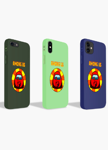 Чехол силиконовый Apple Iphone X Амонг Ас Красный (Among Us Red) (6129-2412) MobiPrint (219566240)