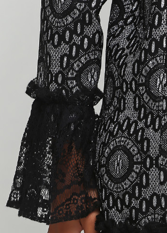 Сіра кежуал сукня кльош Paparazzi з абстрактним візерунком