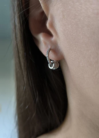 Серьги Silver Flame (350941524)