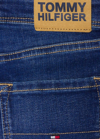 Синие демисезонные слим джинсы Tommy Hilfiger