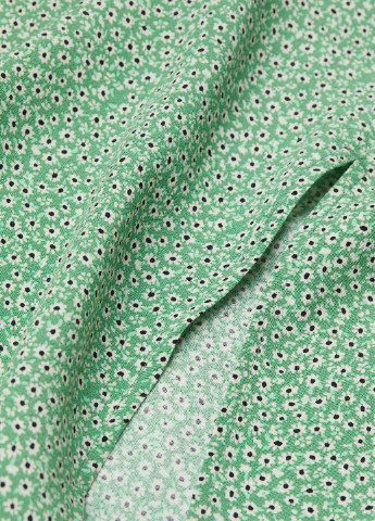 Зеленая цветочной расцветки юбка H&M