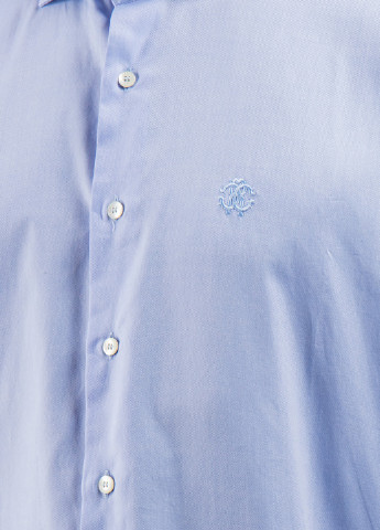 Голубой рубашка однотонная Roberto Cavalli