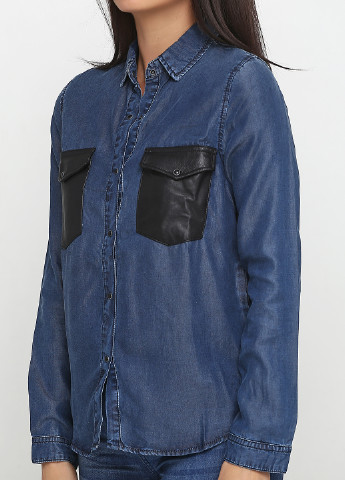 Цветная кэжуал рубашка однотонная Cimarron