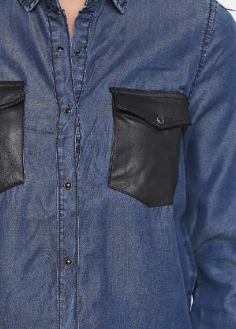 Цветная кэжуал рубашка однотонная Cimarron