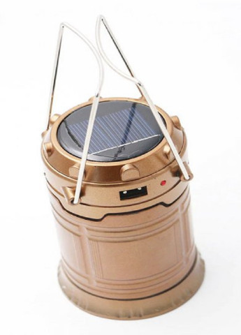 Кемпинговая Лампа G85 аккумуляторная с солнечной панелью Бронзовая VTech (253319207)