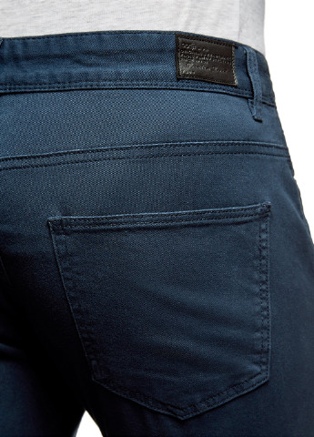 Темно-бирюзовые кэжуал демисезонные зауженные брюки Oodji