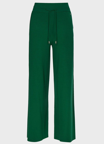 Зеленые спортивные демисезонные прямые брюки Tommy Hilfiger