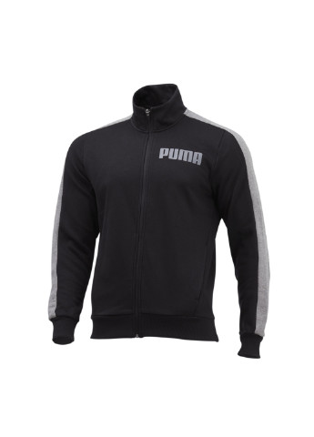 Олимпійка Contrast Track Jacket FL M Puma чорна спортивна