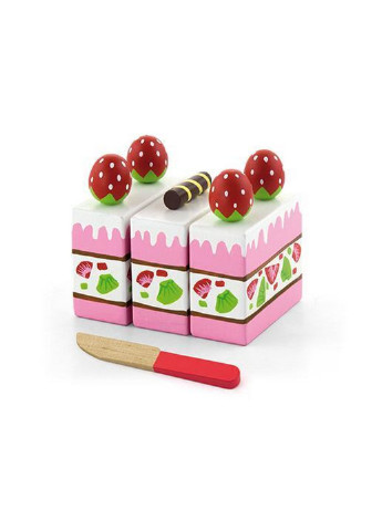 Детский набор Клубничный торт 8х17х11 см Viga Toys (228856767)