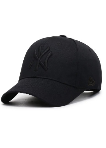 Кепка бейсболка NY Нью-Йорк (New York) New Era унісекс логотип Чорний NoName бейсболка (251905140)