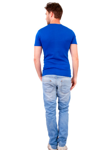 Синяя футболка мужская Наталюкс 21-1332
