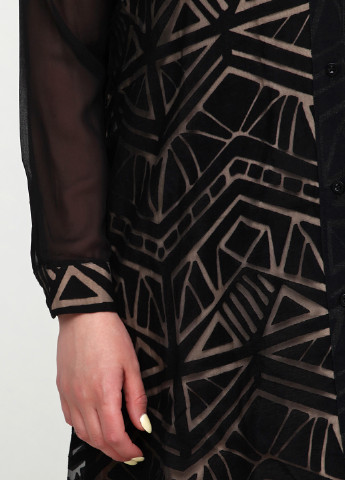 Чорна кежуал сукня Neslay з геометричним візерунком
