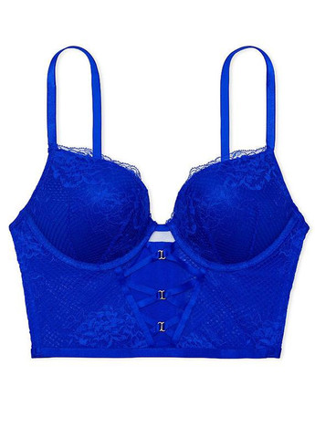 Синий демисезонный комплект (корсет, трусики) Victoria's Secret