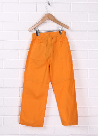 Оранжевые кэжуал демисезонные с высокой талией брюки Sprider