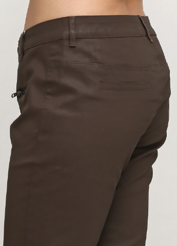 Темно-коричневые демисезонные зауженные джинсы Rick Cardona