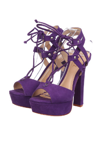 Фиолетовые босоножки Schutz на шнурках