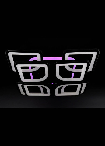 Люстра стельова LED з пультом A2281 / 4 + 4S-RGB-bk Чорний 11х43х43 см. Handmade (234539762)