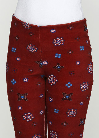 Терракотовые кэжуал демисезонные классические брюки Zara