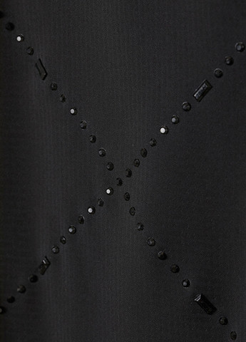 Черная офисная, кэжуал однотонная юбка H&M