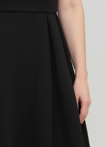 Черное кэжуал платье с юбкой-солнце NLY EVE однотонное