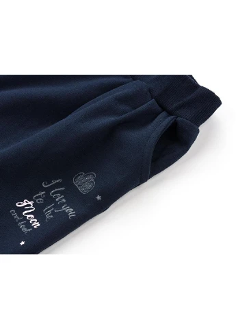 Синій демісезонний костюм десткий з дівчинкою (11402-92g-blue) Breeze