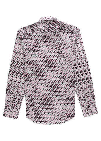 Белая кэжуал рубашка с цветами Seidensticker