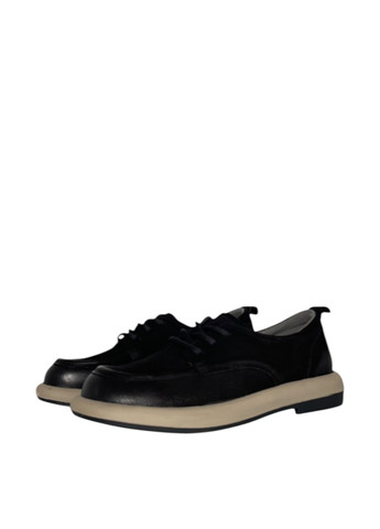 Meego Туфлі чорний з натуральний нубук, румунія — демісезон (360769666)