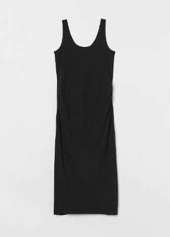 Чорна кежуал плаття для вагітних футляр H&M однотонна