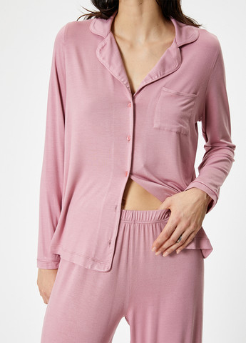 Розово-лиловая всесезон пижама (рубашка, брюки) рубашка + брюки KOTON