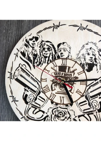 Концептуальний настінний годинник в інтер`р "Guns N` Roses" 7Arts (253567457)