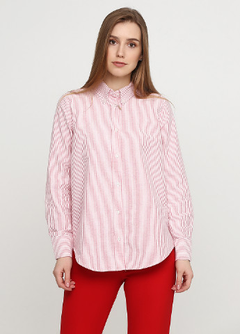 Розовая кэжуал рубашка в полоску Madoc