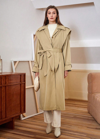 Плащ SHEIN тренчкот на гудзиках демісезон (324027649)