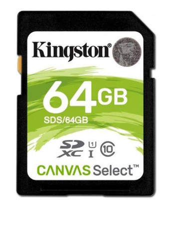 Карта памяти SDXC 64GB C10 UHS-I (R80MB/s) (SDS/64GB) Kingston карта памяти kingston sdxc 64gb c10 uhs-i (r80mb/s) (sds/64gb) (135316872)