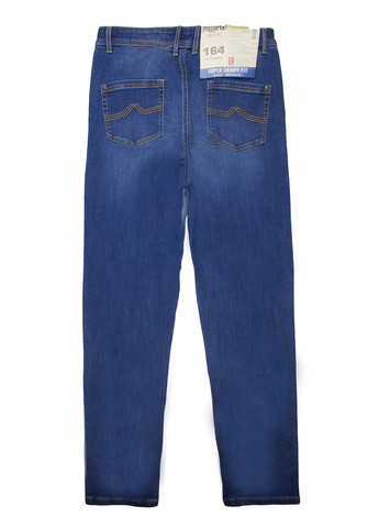Темно-синие демисезонные зауженные джинсы Pepperts