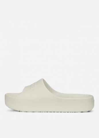 Белые шлепанцы 38908202 Puma с логотипом