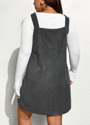 Демисезонный женский сарафан SHEIN однотонный