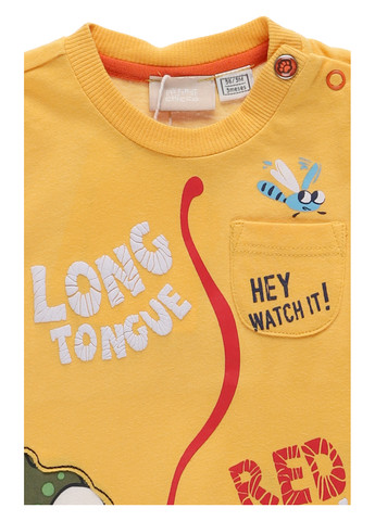 Желтая летняя футболка Chicco