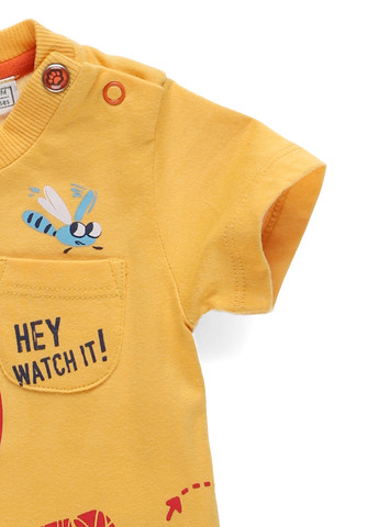 Желтая летняя футболка Chicco