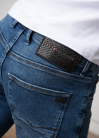 Светло-синие демисезонные зауженные джинсы Trend Collection
