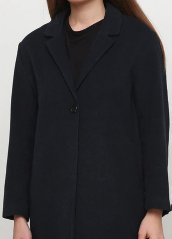 Темно-синє демісезонне Пальто однобортне H&M