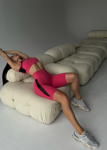 Рожевий демісезонний комплект (топ, велосипедки) NOVA VEGA