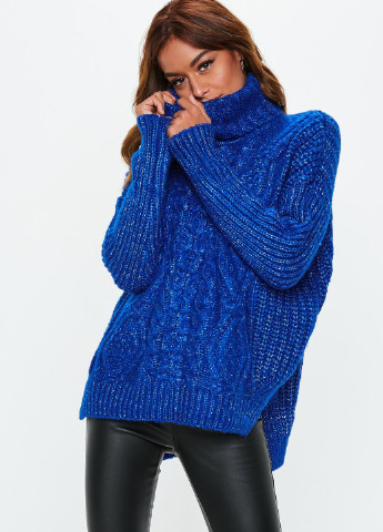 Темно-синий зимний свитер Missguided