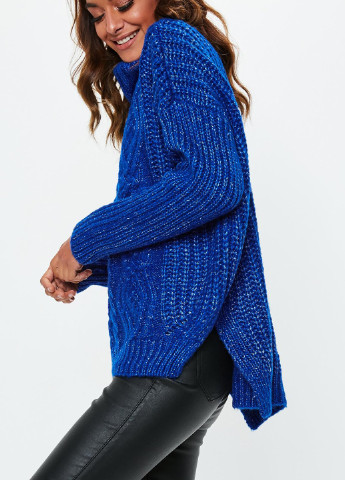 Темно-синий зимний свитер Missguided