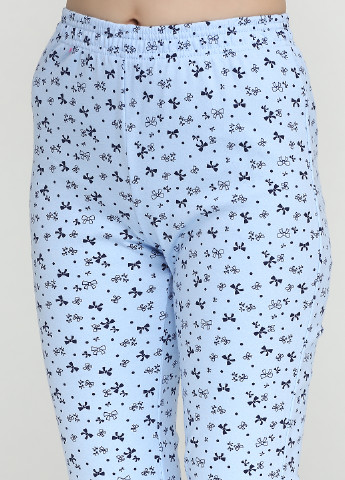 Блакитна всесезон піжама (лонгслів, брюки) Bahar