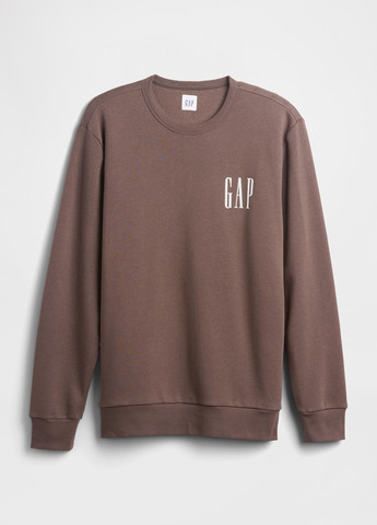 Коричневый свитшот Gap логотип без декора (369492148)