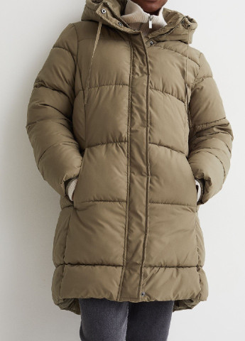 Оливкове (хакі) зимнє Пальто H&M