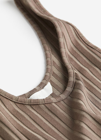 Сіро-коричнева кежуал сукня силуетна H&M однотонна