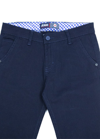Темно-синие классические демисезонные брюки JEANSclub