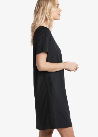Черное кэжуал платье платье-футболка Lole однотонное